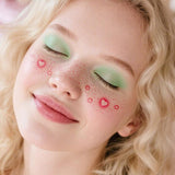 Realistic Fake Freckle Tattoos with Blush Effect Waterproof Cheek Stickers for Kids & Adults, Blush Effect