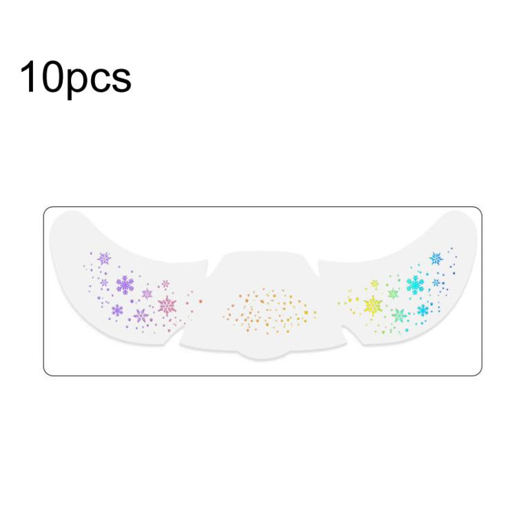 10pcs /Pack Laser Design Freckle Body Art Christmas Temporary Tattoos & Face Stickers, QT-0201, QT-0202, QT-0203, QT-0204, QT-0205, QT-0206, QT-0207, QT-0208, QT-0209, QT-0211