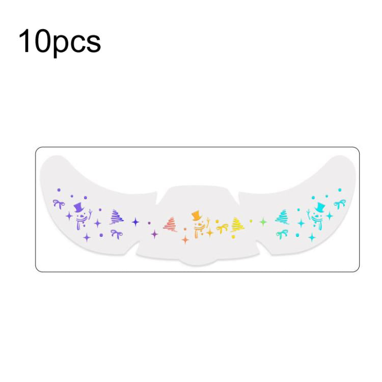 10pcs /Pack Laser Design Freckle Body Art Christmas Temporary Tattoos & Face Stickers, QT-0201, QT-0202, QT-0203, QT-0204, QT-0205, QT-0206, QT-0207, QT-0208, QT-0209, QT-0211