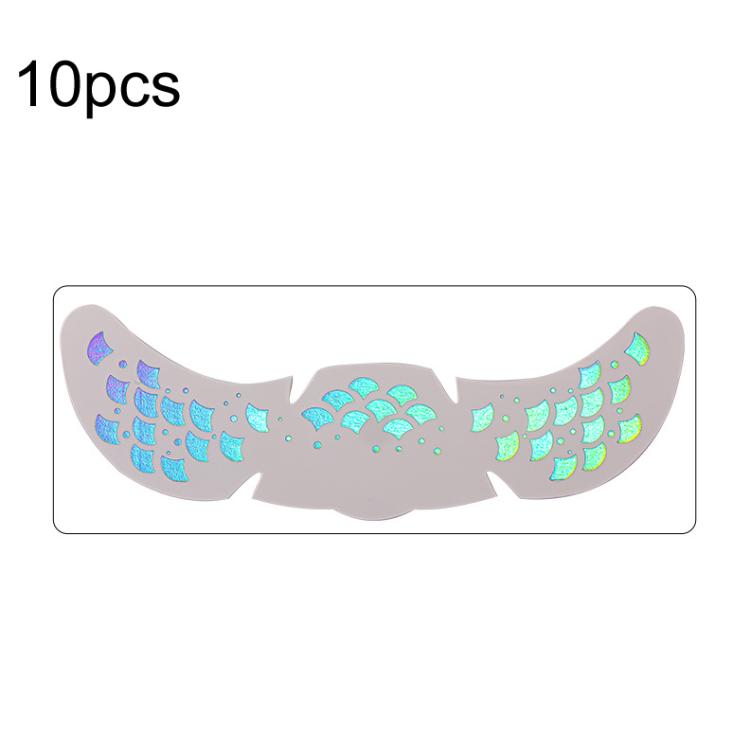 10pcs /Pack Waterproof Holographic Freckle Temporary Tattoos for Parties, Cosplay & Daily Makeup, QT-0222, QT-0223, QT-0224, QT-0225, QT-0226, QT-0227, QT-0228, QT-0229, QT-0230