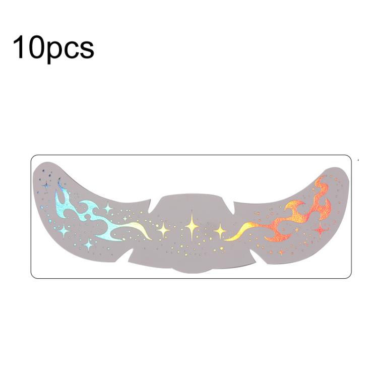 10pcs /Pack Waterproof Holographic Freckle Temporary Tattoos for Parties, Cosplay & Daily Makeup, QT-0222, QT-0223, QT-0224, QT-0225, QT-0226, QT-0227, QT-0228, QT-0229, QT-0230