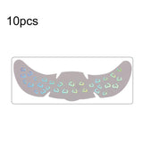 10pcs /Pack Waterproof Holographic Freckle Temporary Tattoos for Parties, Cosplay & Daily Makeup, QT-0222, QT-0223, QT-0224, QT-0225, QT-0226, QT-0227, QT-0228, QT-0229, QT-0230