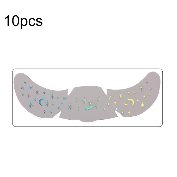 10pcs /Pack Waterproof Holographic Freckle Temporary Tattoos for Parties, Cosplay & Daily Makeup, QT-0222, QT-0223, QT-0224, QT-0225, QT-0226, QT-0227, QT-0228, QT-0229, QT-0230