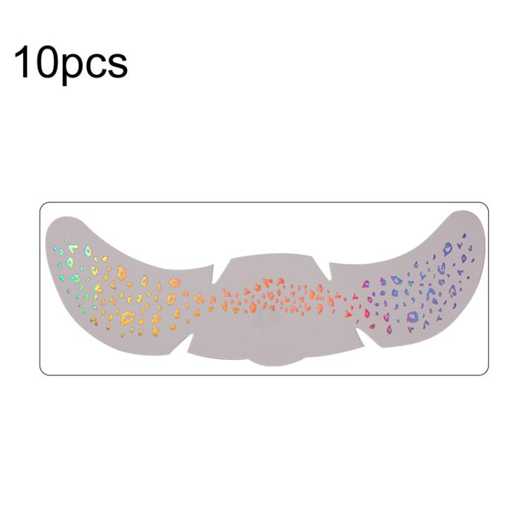 10pcs /Pack Waterproof Holographic Freckle Temporary Tattoos for Parties, Cosplay & Daily Makeup, QT-0222, QT-0223, QT-0224, QT-0225, QT-0226, QT-0227, QT-0228, QT-0229, QT-0230