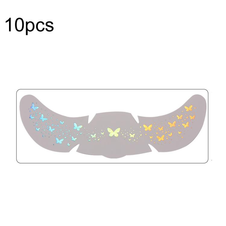 10pcs /Pack Waterproof Holographic Freckle Temporary Tattoos for Parties, Cosplay & Daily Makeup, QT-0222, QT-0223, QT-0224, QT-0225, QT-0226, QT-0227, QT-0228, QT-0229, QT-0230