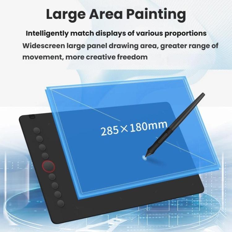 10Moons I6 Digital Drawing Tablet Compatible With Mobile Phones Computers, i6