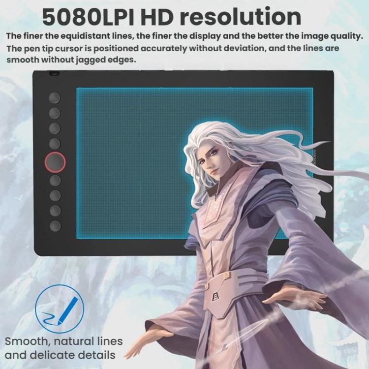 10Moons I6 Digital Drawing Tablet Compatible With Mobile Phones Computers, i6