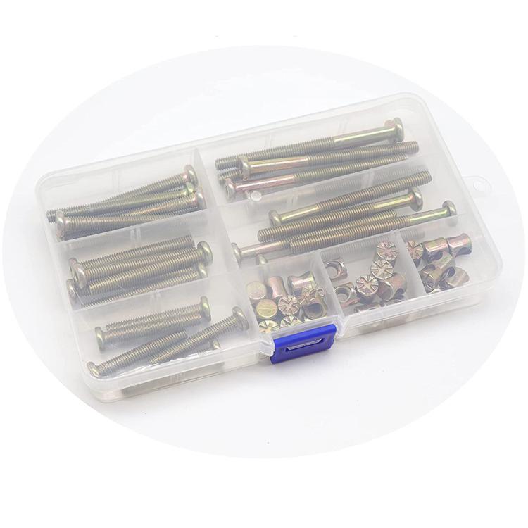 50pcs /Set M6 Colored Zinc Round Head Hexagon Socket Screw Set, 50pcs /Set