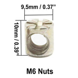 50pcs /Set M6 Colored Zinc Round Head Hexagon Socket Screw Set, 50pcs /Set