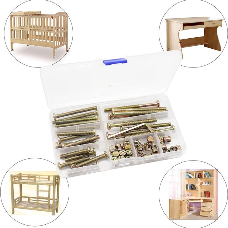 50pcs /Set M6 Colored Zinc Round Head Hexagon Socket Screw Set, 50pcs /Set