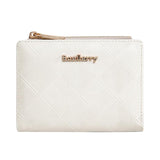 Baellerry N5115 Women Two Fold Wallet Quilted Zipper Billfold