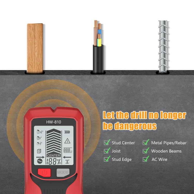 Multifunctional Wall Stud Wire Metal Detector