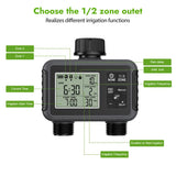 Smart Watering Timer Dual-Outlet Automatic Irrigation Controller, UK Standard, US Standard