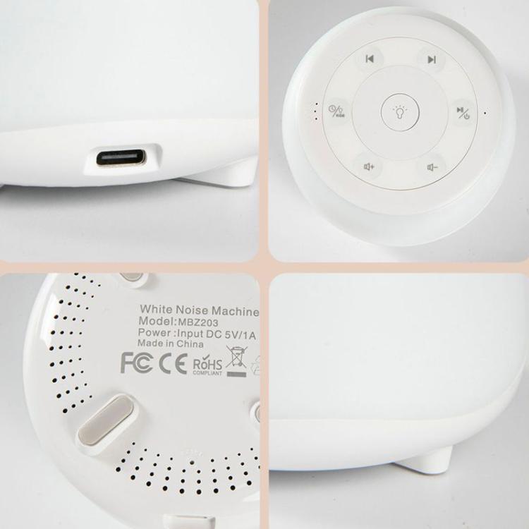 Portable White Noise Sleep Instrument Sleep Aiding Night Light Music Player