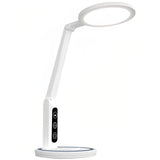 LED Desk Lamp Children Study Reading Eye-Protecting Bedside Light, Plug-in, Rechargeable, Dual-use With Clock Display