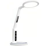 LED Desk Lamp Children Study Reading Eye-Protecting Bedside Light, Plug-in, Rechargeable, Dual-use With Clock Display