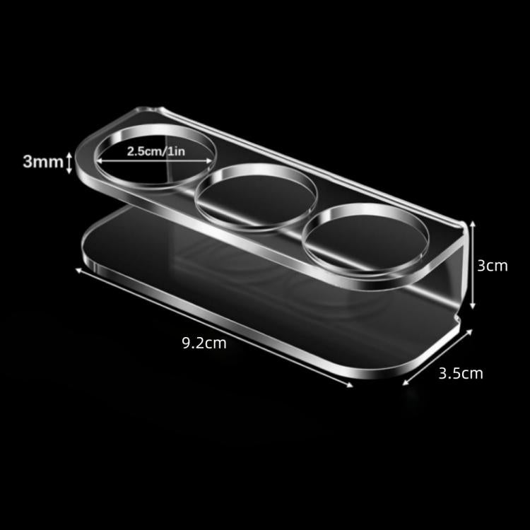 3-Hole Acrylic Tabletop Bottle Storage Stand, 3-Hole