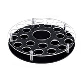 25-hole Wine Glass Tray Stand With Center Bottle Slot, YX183 1pc