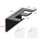 Self-Adhesive Acrylic Bathroom Wall Razor Storage Stand, 1pc, 2pcs
