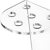 6-Hole Acrylic Scissor Barber Tool Storage Display Stand, 1pc, 2pcs
