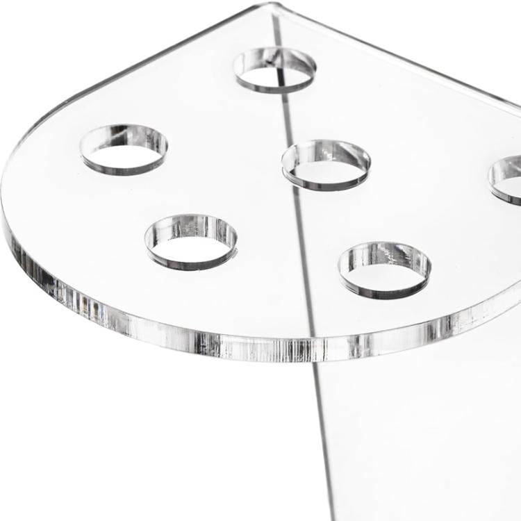 6-Hole Acrylic Scissor Barber Tool Storage Display Stand, 1pc, 2pcs
