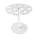 11-Hole Acrylic Wall-Mounted Scissor Barber Tool Storage Display Stand, 1pc, 2pcs