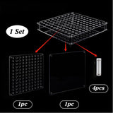 120-Hole Acrylic Paint Brush Holder And Pencil Storage, YX177