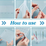 120-Hole Acrylic Paint Brush Holder And Pencil Storage, YX177