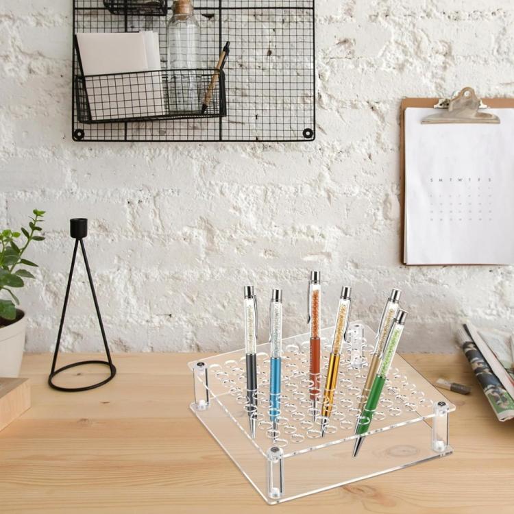 100-Hole Acrylic Paint Brush Holder and Pen Storage Stand, YX176