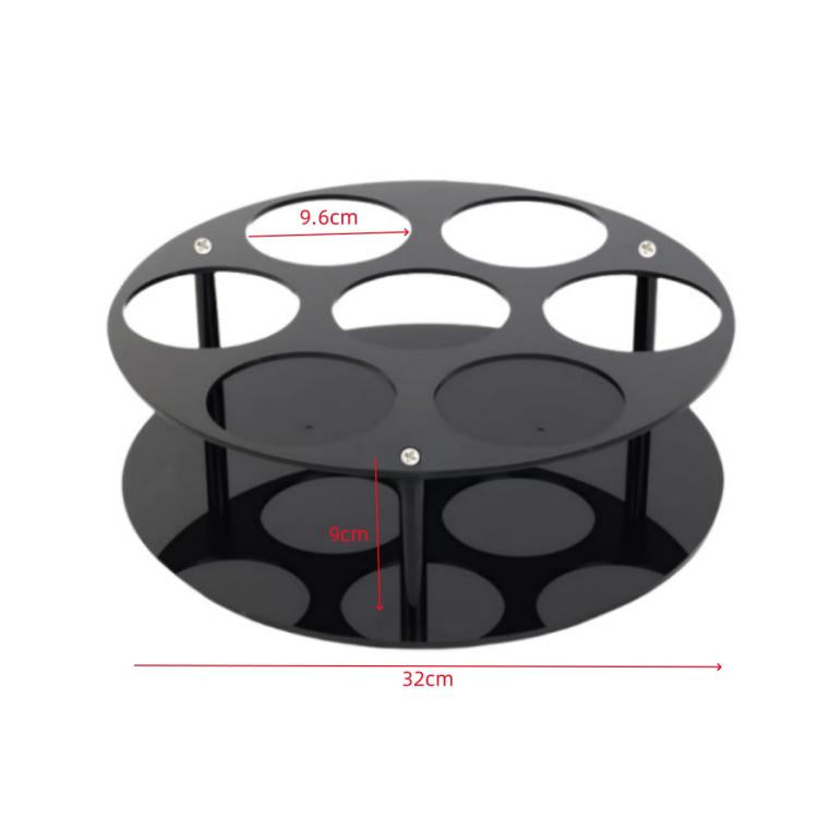 Coffee Syrup Kitchen Acrylic Countertop Round Bottle Holder, YX175