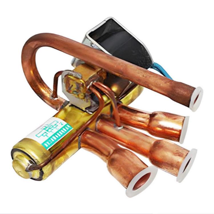 Universal 4-Way Solenoid Reversing Valve for AC/Heat Pump Systems, 1P, 1.5P-2P, 3P, 5P