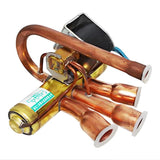 Universal 4-Way Solenoid Reversing Valve for AC/Heat Pump Systems, 1P, 1.5P-2P, 3P, 5P