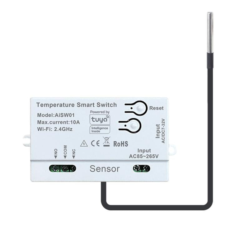 Graffiti WIFI Temperature Dry Contact Switch Module APP Remote Control Switch, Supports Google / Alexa Voice, With 1m Cable, With 2m Cable, Humidity+Integrated 1m Cable