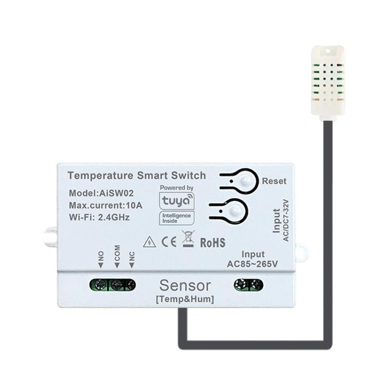 Graffiti WIFI Temperature Dry Contact Switch Module APP Remote Control Switch, Supports Google / Alexa Voice, With 1m Cable, With 2m Cable, Humidity+Integrated 1m Cable