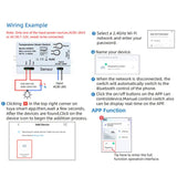 Graffiti WIFI Temperature Dry Contact Switch Module APP Remote Control Switch, Supports Google / Alexa Voice, With 1m Cable, With 2m Cable, Humidity+Integrated 1m Cable