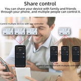 Graffiti WIFI Temperature Dry Contact Switch Module APP Remote Control Switch, Supports Google / Alexa Voice, With 1m Cable, With 2m Cable, Humidity+Integrated 1m Cable