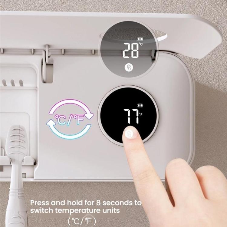 Automatic Flip-Top Drying Toothbrush UV Sterilizer Storage Rack