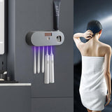 Wall-Mounted Smart UV Sterilization Multifunctional Toothbrush Holder