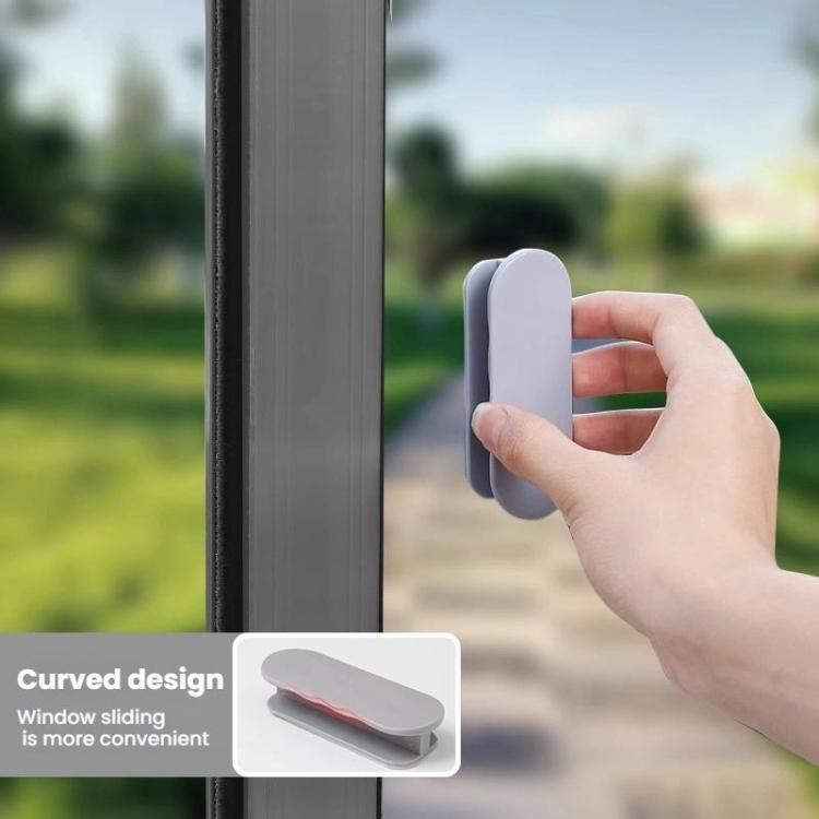 2pcs /Pack No Drill Adhesive Cabinet & Drawer Pull Handles For Glass Windows, Kitchen Doors, Furniture