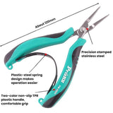 ProsKit PM-396H Stainless Steel Non-Toothed Flat-Nose Pliers Precision Electronic Flat-Jaw Pliers, PM-396H