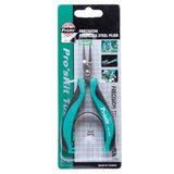 ProsKit PM-396H Stainless Steel Non-Toothed Flat-Nose Pliers Precision Electronic Flat-Jaw Pliers, PM-396H