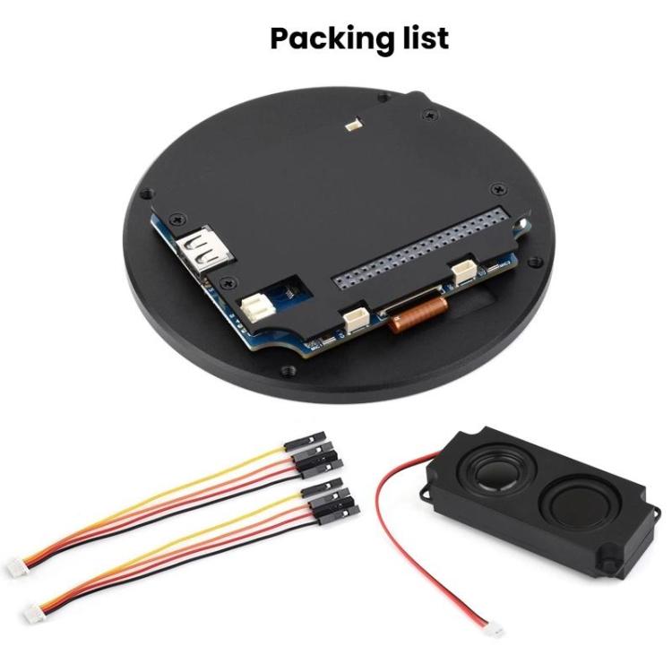 WAVESHARE 31523 ESP32-P4 Touch Circular LCD Screen Development Board, 3.4 inch, 4 inch