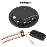 WAVESHARE 31523 ESP32-P4 Touch Circular LCD Screen Development Board, 3.4 inch, 4 inch