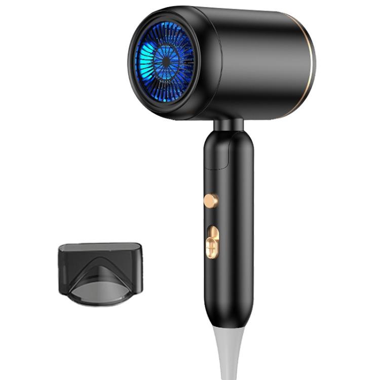 1800W Portable Folding High-Speed Constant-Temperature Hair Dryer, Black + Air Collector Nozzle, White + Air Collector Nozzle, Black + Air Collector Nozzle + Large Air Hood, White + Air Collector Nozzle + Large Air Hood