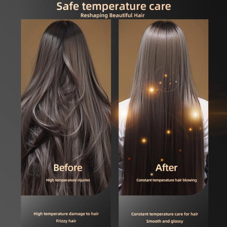 1800W Portable Folding High-Speed Constant-Temperature Hair Dryer, Black + Air Collector Nozzle, White + Air Collector Nozzle, Black + Air Collector Nozzle + Large Air Hood, White + Air Collector Nozzle + Large Air Hood