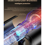 1800W Portable Folding High-Speed Constant-Temperature Hair Dryer, Black + Air Collector Nozzle, White + Air Collector Nozzle, Black + Air Collector Nozzle + Large Air Hood, White + Air Collector Nozzle + Large Air Hood