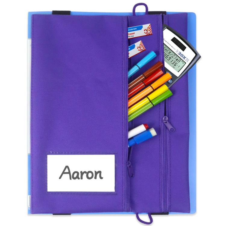 File Folders Assortments Stationery Zippered Storage Bag, 29.5x21.5cm