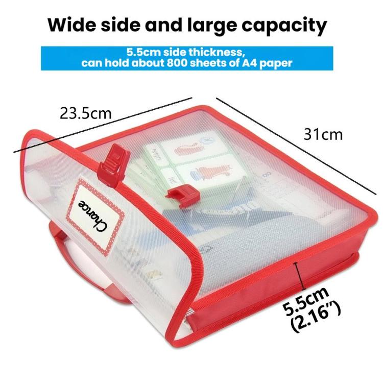 Children Book Bag Transparent Document Bag