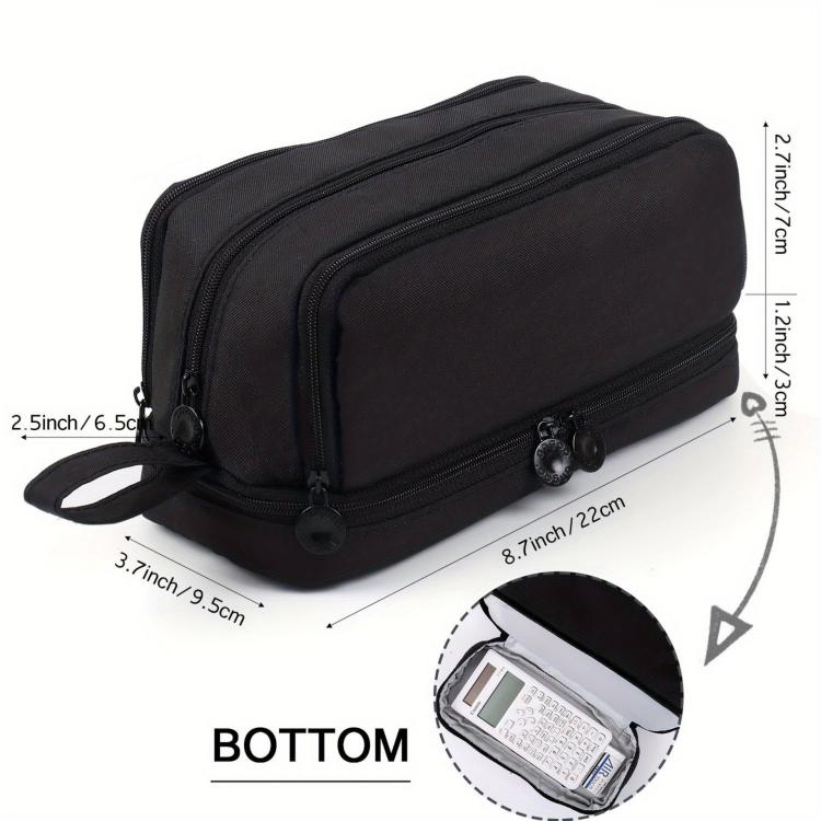 Angoo Student Four-Layer Waterproof Wear-Resistant Pencil Case