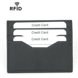 RFID Retro Minimalist Small Card Wallet Edge-Painted Card Case